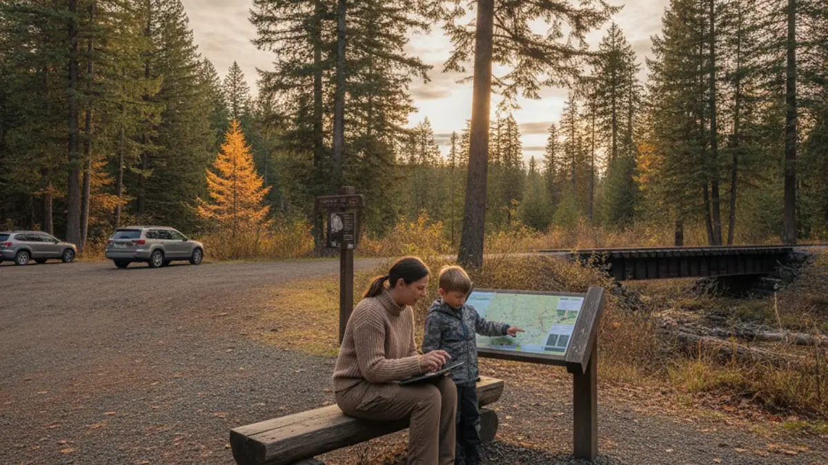 Near Palouse to Cascades State Park, Easton Trailhead